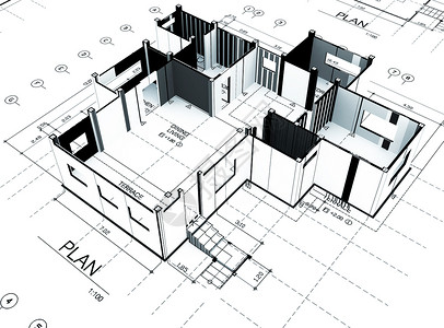 家庭地块计划工程房子背景图片