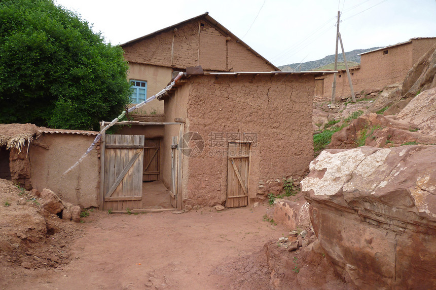 Clay Hovel 乌兹别克斯坦希萨尔山脉小屋高地房子贫困茅屋黏土山脉图片