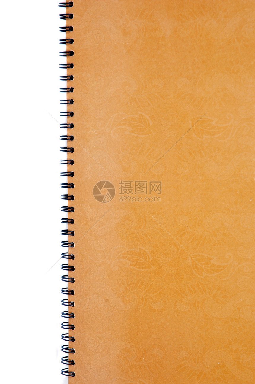垂直书本棕色花层覆盖学习会议角落戒指笔记商业日记螺旋软垫笔记本图片