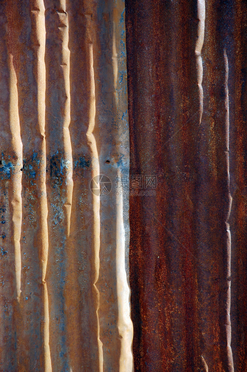 自焚化以来 锌质质素生锈瓷砖栅栏拉丝建筑学金属风化平铺橙子墙纸瓦楞图片