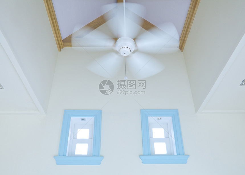 顶峰风扇建筑学电气住宅天花板客厅装饰白色风格房子运动图片