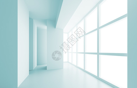 简易内政插图窗户蓝色框架工程艺术大厅技术住宅柱子背景图片