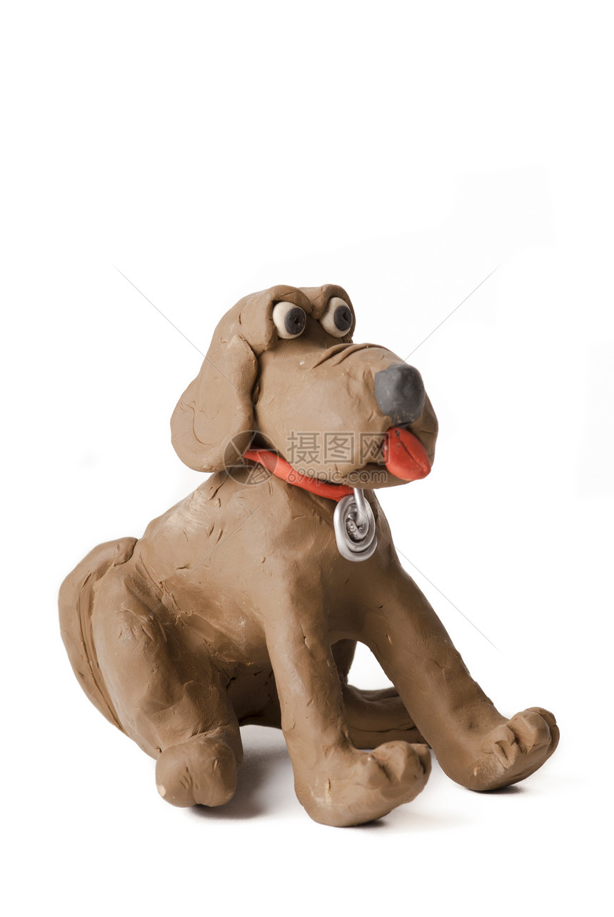 塑料犬标签眼睛衣领舌头鼻子橡皮泥图片