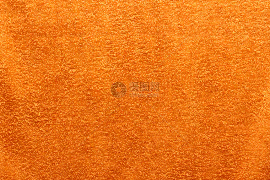 橙色毛巾乡村酒店淋浴海滩织物吸水性纺织品纤维棉布材料图片