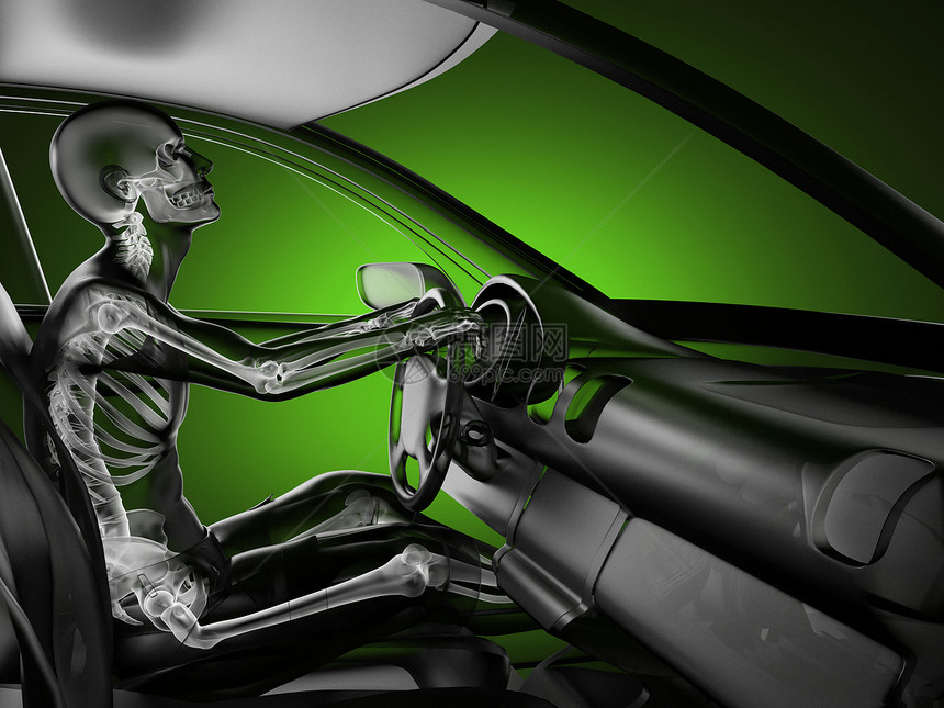 带有驱动器的透明汽车概念轮子身体扫描创伤跑车涡轮引擎奢华放射科速度图片