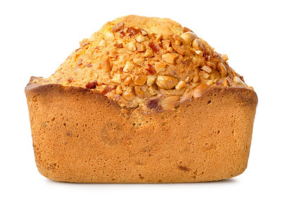 与种子隔离的面包对象饮食烘烤工作室食物摄影宏观棕色背景健康饮食背景图片