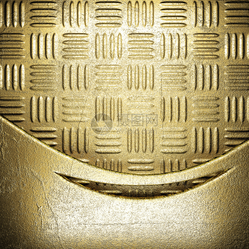 金金背景牌匾抛光颗粒状材料魅力空白反射金子金属盘子图片