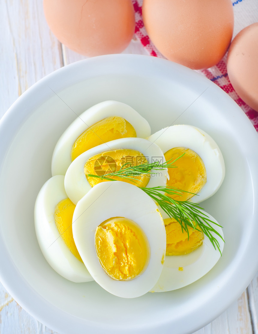 煮鸡蛋椭圆形沙拉营养凉菜食物午餐早餐蛋黄餐厅烹饪图片