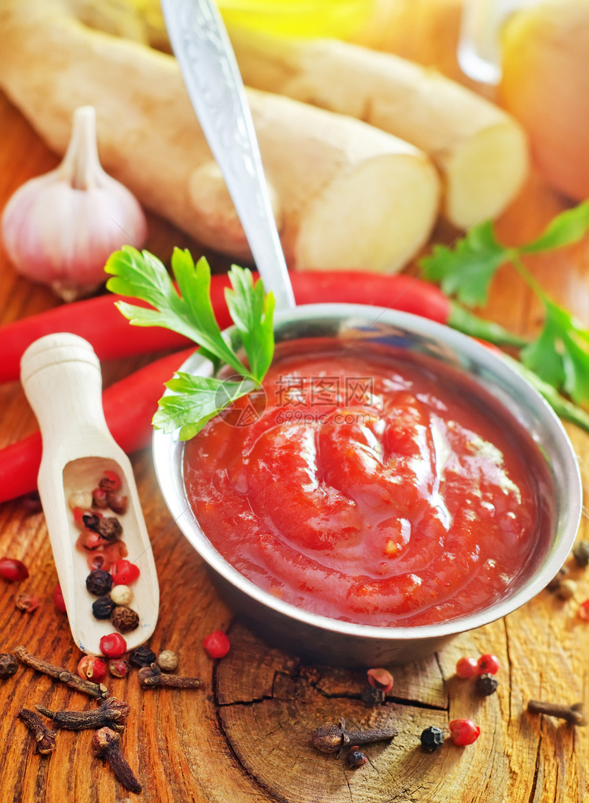 番茄酱种子香料美食市场胡椒食物食品烹饪辣椒蔬菜图片