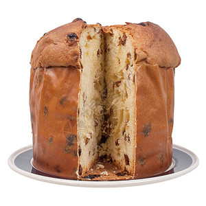 帕尼松面包蛋糕馅饼食物白色盘子面包背景图片