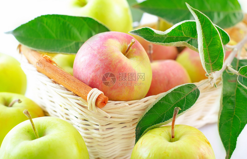 苹果生物学柳条收获桌子水果木头静物黄麻季节生活方式图片