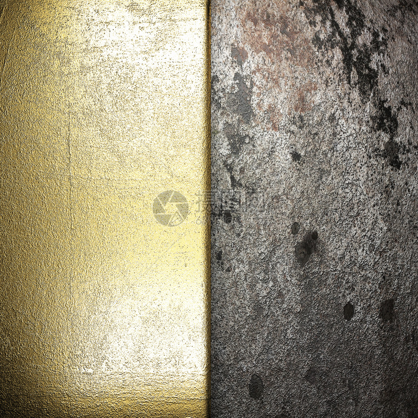 金金背景牌匾金属抛光材料控制板金子奢华反射颗粒状盘子图片