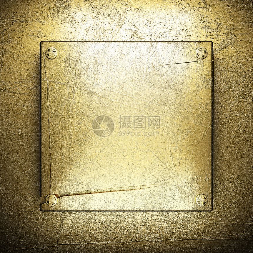 金金背景牌匾奢华颗粒状反射金子材料抛光控制板空白金属图片