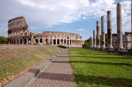 维纳斯寺庙(罗马-意大利)的竞技场观景背景图片