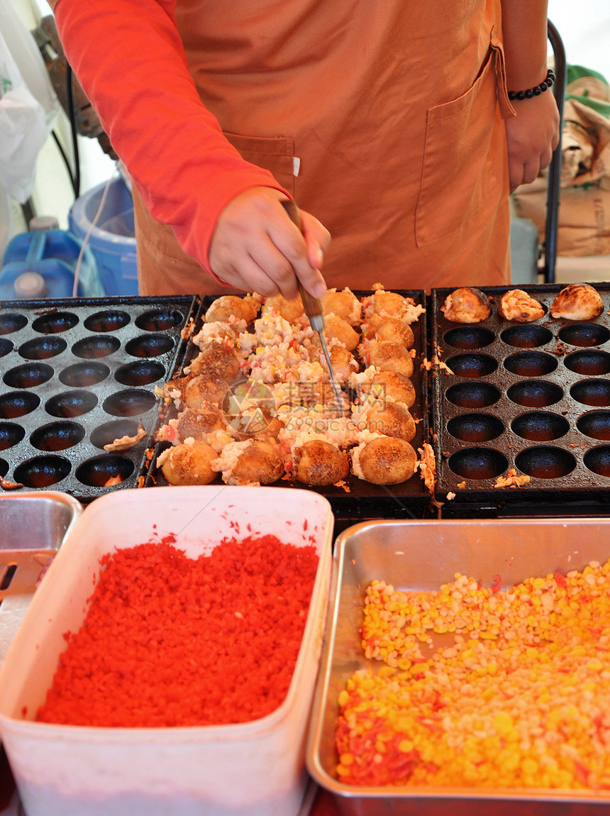 日语大日本语 Takoyaki叶子汉子文化餐具灯笼油炸章鱼盘子来源质量图片