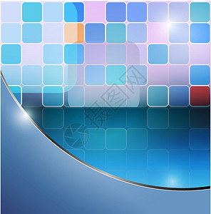 抽象平方马赛克瓷砖技术灰色蓝色盒子粉色正方形传单积木背景图片