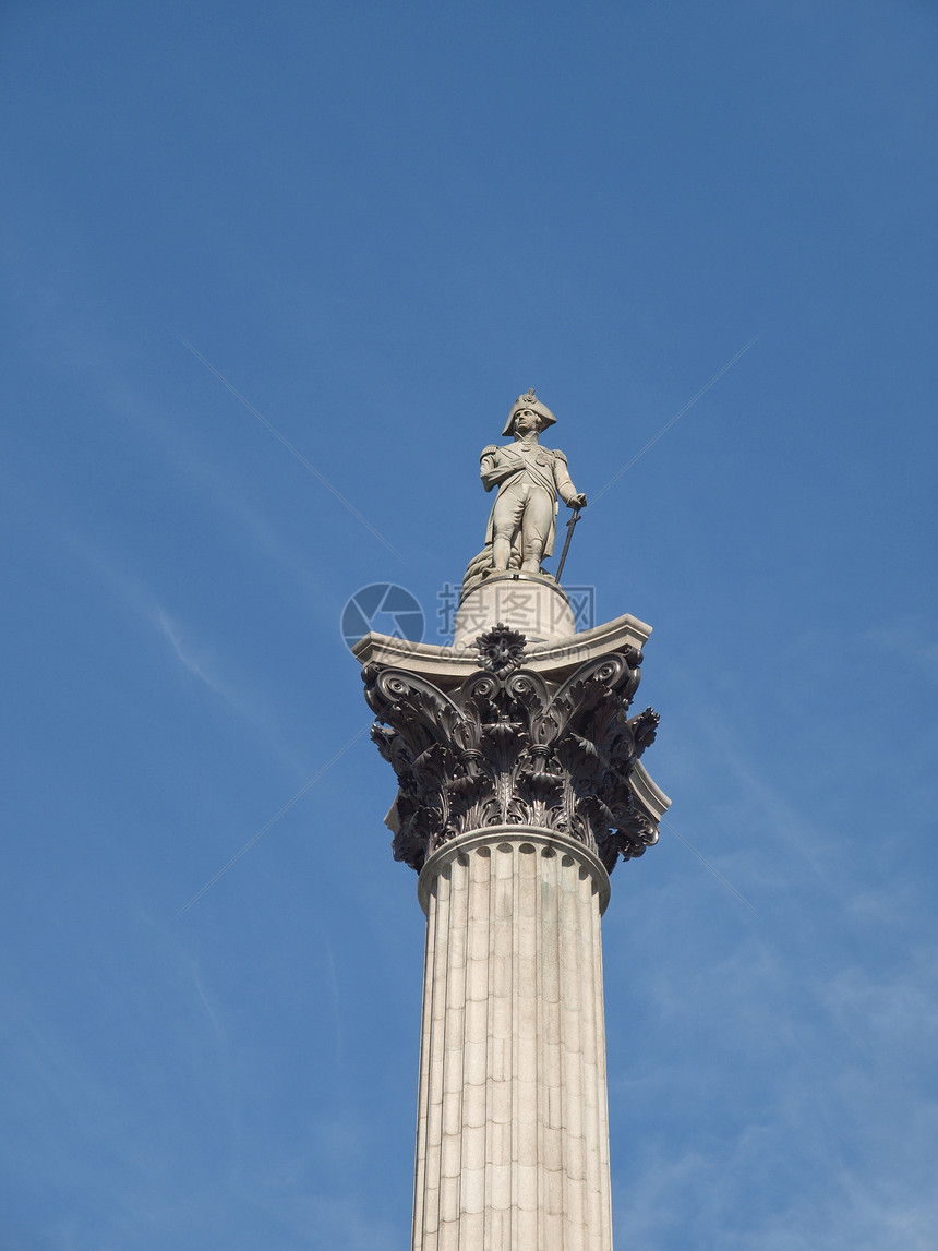 伦敦纳尔逊专栏王国地标雕塑雕像正方形柱子建筑学纪念碑联盟图片