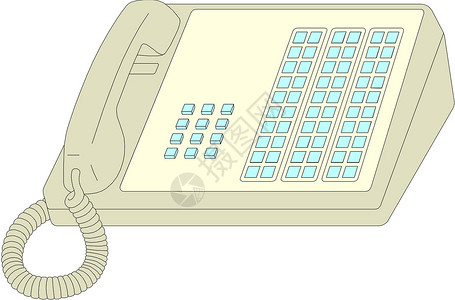 办公室电话复古拨号塑料电缆讲话旋转全球液晶通讯技术背景图片