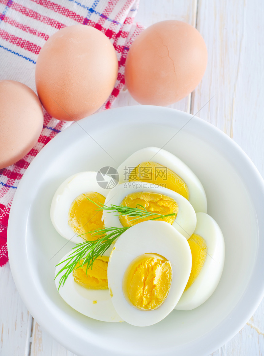 煮鸡蛋烹饪早餐美食椭圆形凉菜餐厅食物午餐摄影蛋黄图片