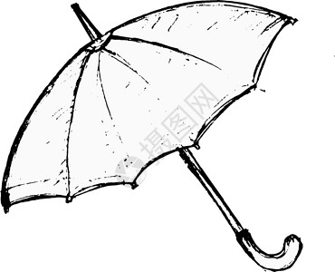 雨伞画伞式雨伞卡通片季节草图空白插图蓝色艺术艺术品手绘创造力插画