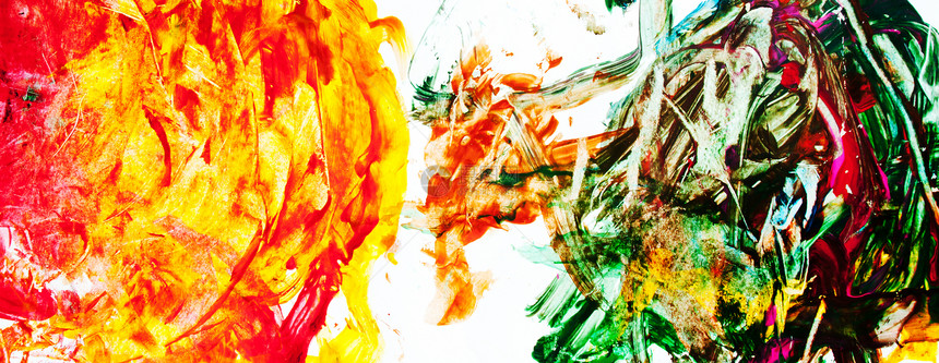 抽象背景绘画染料水彩手工墨水墙纸孩子们调色板太阳彩虹图片