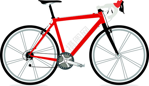 自行车车架自行车灰色车辆减震器运输汽车框架车架陆地剪贴运动插画