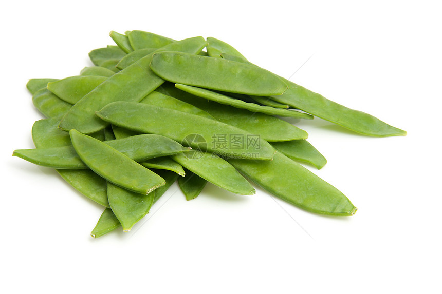 新鲜雪豆堆蔬菜豆子食物绿色图片