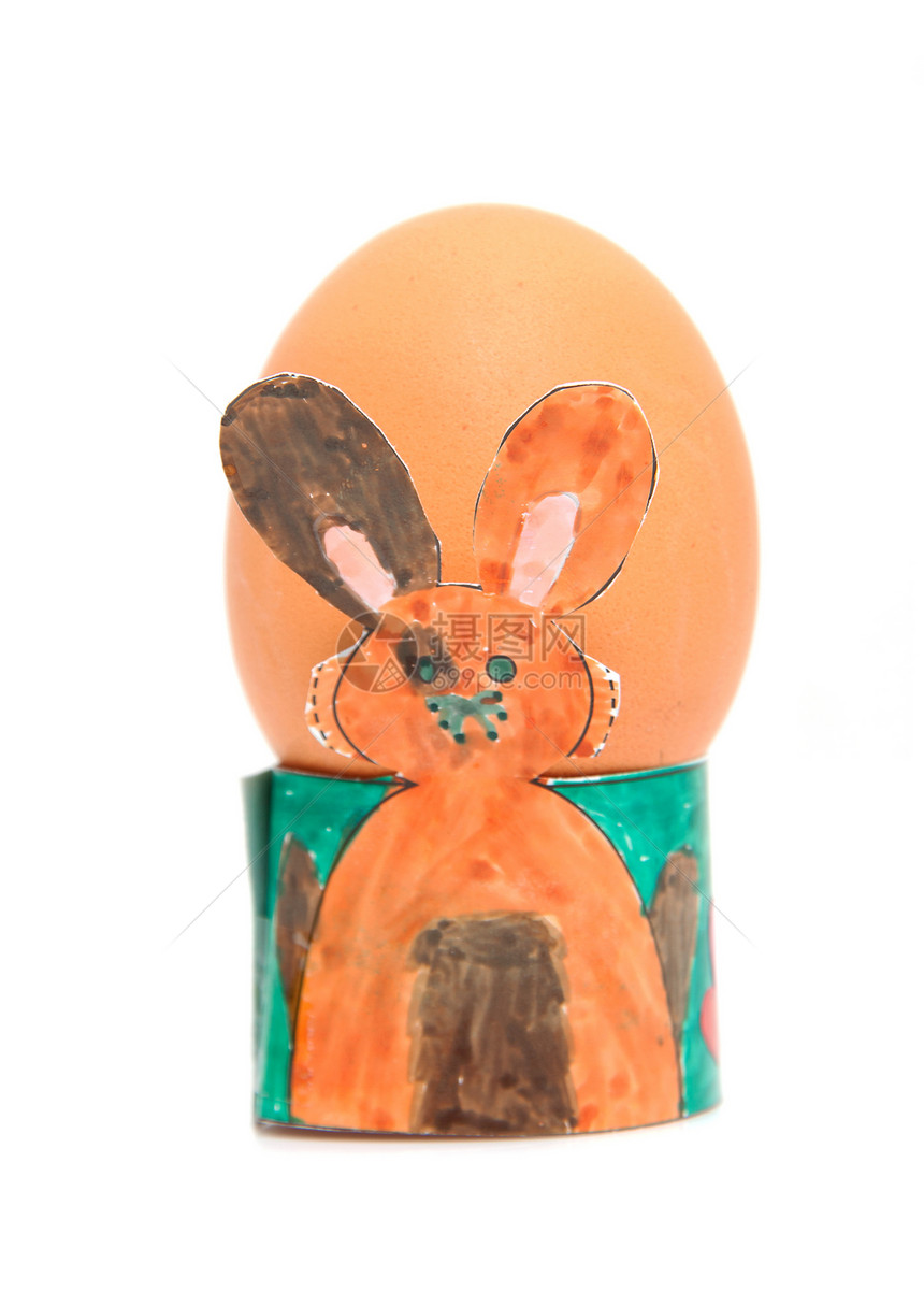 儿童制造的东经蛋持有者季节性兔子季节食物野兔孩子们图片