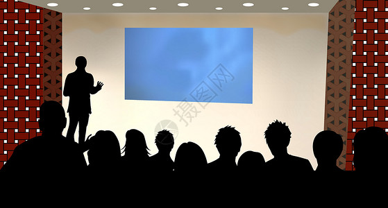 在商务会议或产品营销中的演示商业展示推介会组织仪式男人讲台教授展览教练背景图片