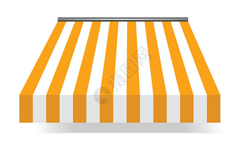 黄色中存储预存边界商业框架坡度阴影条纹杂货店冰淇淋电子商务玻璃柜插画