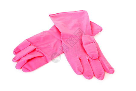 一对粉红色家庭手套背景图片