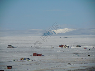 冬季风景高地苔原北极星视频背景图片