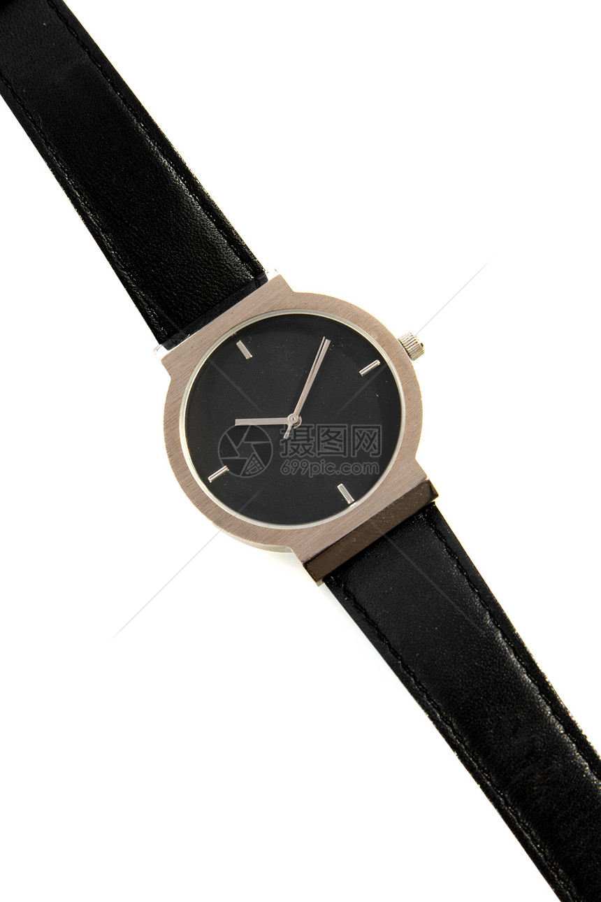 黑色值黑表珠宝守时奢华手腕小时钟表手表时间配饰图片