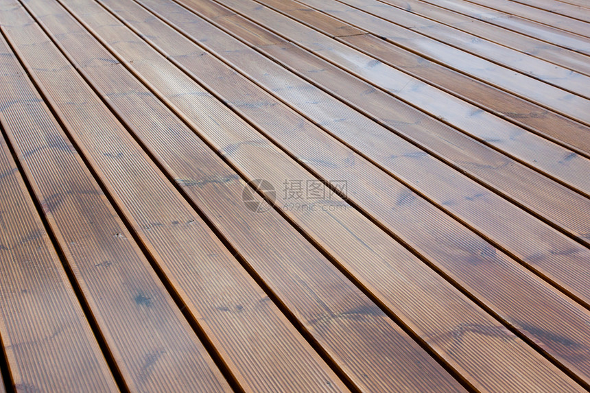 湿梯田棕色木地板直角拿铁螺柱古铜色阳台木头建筑材料木制品地面图片