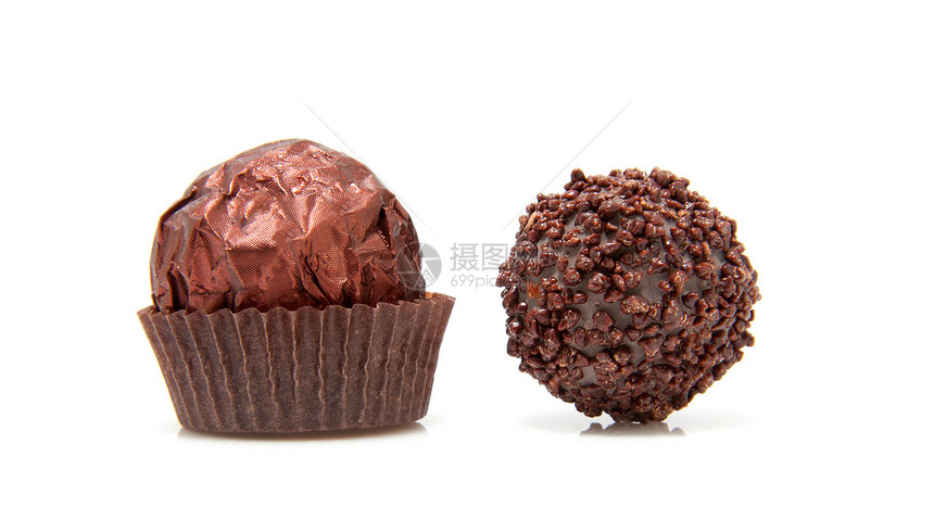 两只巧克力甜包图片