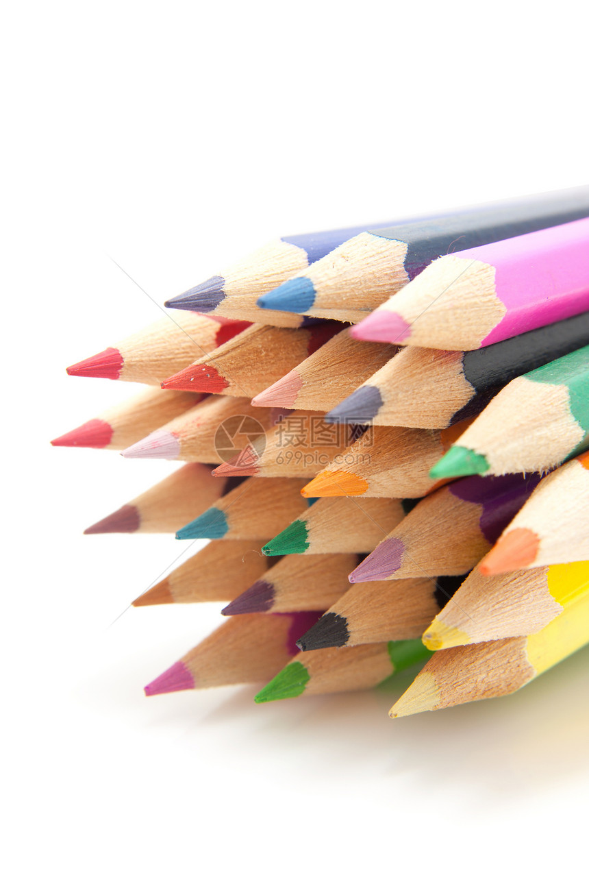 彩色铅笔木头绘画学校图片