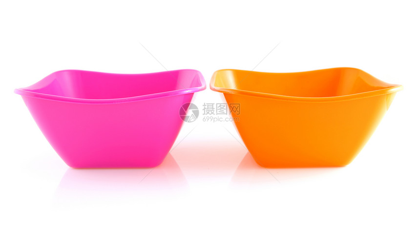 两个彩色零食碗图片