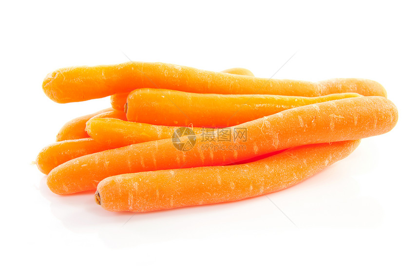 一堆新鲜的胡萝卜维生素蔬菜食物橙子萝卜图片