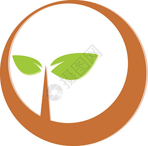 自然符号图解叶子环境地球插图植物树叶活力世界绿色背景图片