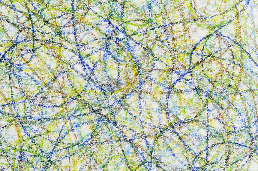 Crayon 拼写抽象背景螺旋艺术曲线蜡笔插图棕色铅笔手工儿童蓝色图片