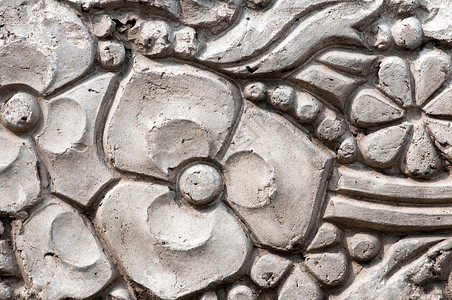 石头雕刻古董石工黏土砖墙文化花园石墙建筑学叶子旅行背景图片