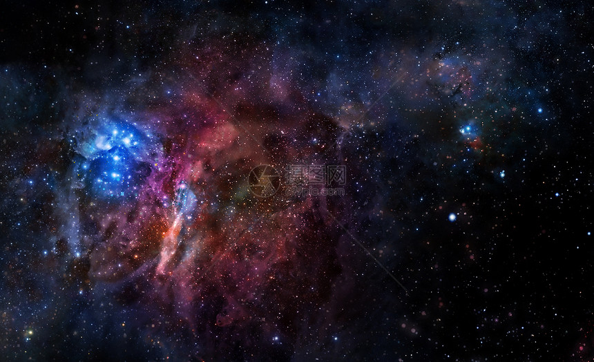 深外层空间的恒星背景气体星云插图星星场地天文学天空星空图片
