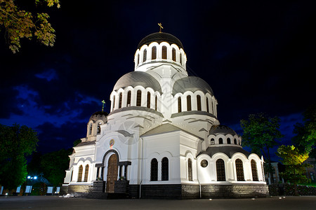 卡米亚内茨-波迪尔斯基亚历山大·内夫斯基大教堂高清图片