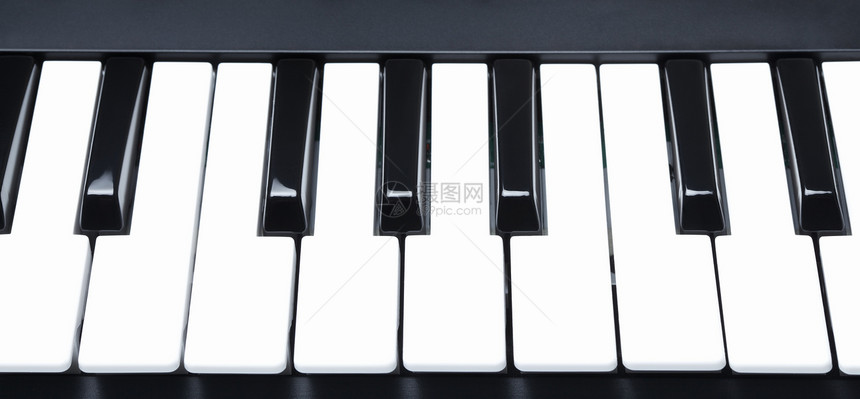 数字 Midi 键盘艺术乐队钢琴体积象牙控制板照片爱好创造力塑料图片