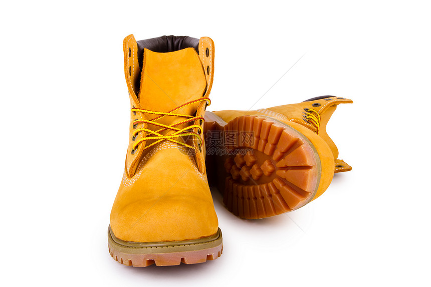黄色靴子鞋类灰尘脚趾高跟鞋店铺工作棕色夫妻衣服安全图片