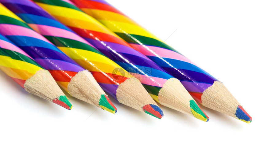 色彩多彩的笔团体螺旋补给品宏观橙子办公室蜡笔照片学校艺术图片