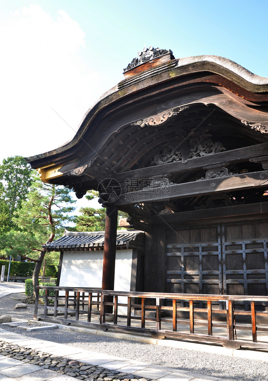 日本京都著名的大田寺寺庙Daitokuji石头精神传统神道花园文化森林苔藓假期神社图片