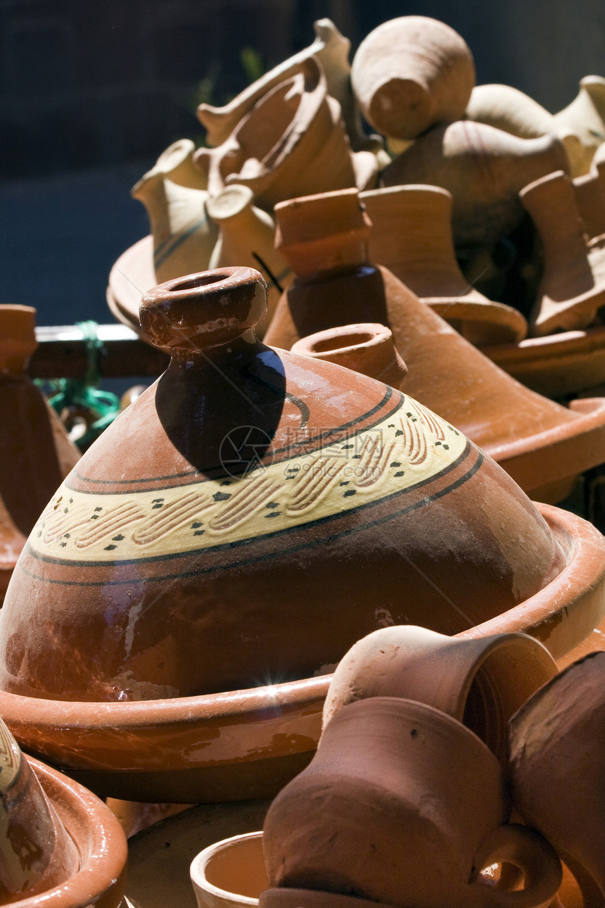 摩洛哥传统陶工艺品图片