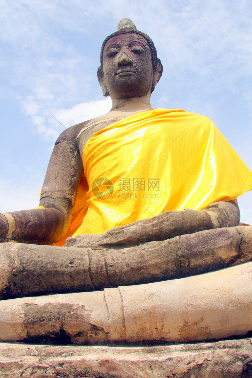 泰国阿约塔亚佛像雕像图片