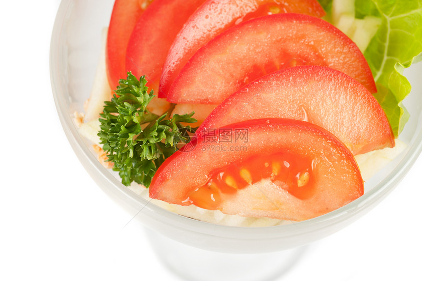新鲜沙拉敷料蔬菜烹饪盘子小吃食物饮食美食草本植物餐巾图片